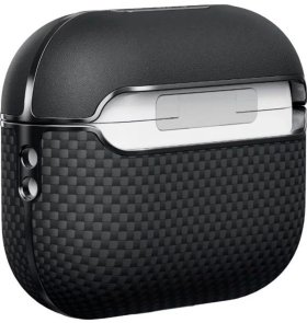 Чохол Pitaka for Airpods Pro 2Gen - Aramid Fiber Magnetic Plain Black/Grey (APM2401)