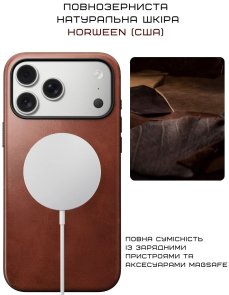 Чохол Nomad for Apple iPhone 17 Pro - Modern Leather Horween Olde Dublin (NM014230858)