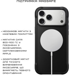 Чохол Nomad for Apple iPhone 17 Pro - Rugged Black (NM014063858)