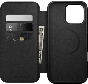 Чохол Nomad for Apple iPhone 16 Pro - Modern Leather Folio Black (NM01680185)