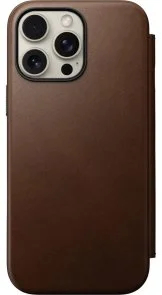 Фото: Чохол Nomad for Apple iPhone 16 Pro - Modern Leather Folio Brown (NM01679585) № 2 | KTC