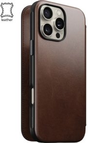 Чохол Nomad for Apple iPhone 16 Pro - Modern Leather Folio Brown (NM01679585)