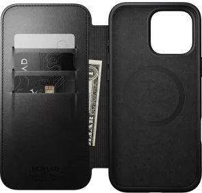 Фото: Чохол Nomad for Apple iPhone 16 Pro - Modern Leather Folio Horween Black (NM01677185) № 6 | KTC