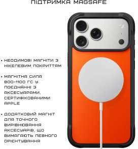 Чохол Nomad for Apple iPhone 17 Pro - Rugged Ultra Orange (NM014070858)