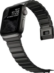 Фото: Ремінець Nomad for Apple Watch 46/49mm - Steel Graphite Hardware Graphite (NM1A41BXS0) № 4 | KTC