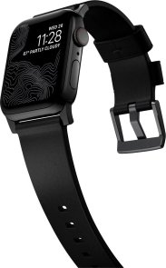 Ремінець Nomad for Apple Watch 46/49mm - Modern Leather Black Hardware Black (NM01198185)