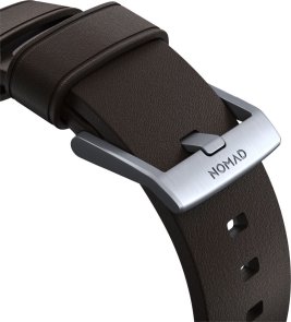 Ремінець Nomad for Apple Watch 46mm/49mm - Active Pro Silver Hardware Classic Brown (NM1A4MSNW0)