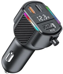 Фото: Автомобільний зарядний пристрій WUW C220 Black (6972573337408) № 3 | KTC