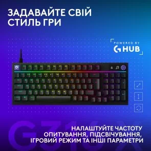 Фото: Клавіатура Logitech G316 X 98 Tactile ENG/UKR USB Black (920-014205) № 9 | KTC