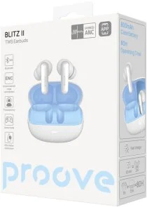 Фото: Навушники Proove Blitz II with Hybrid ANC APP White/Blue (TWBL2001AP21) № 4 | KTC