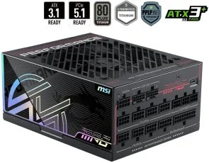 Фото: Блок живлення MSI 1600W MPG AI1600TS PCIE5 № 2 | KTC