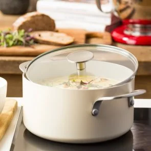 Фото: Каструля KitchenAid Aluminium Ceramic 3.11L Cream (CC010376-001) № 6 | KTC
