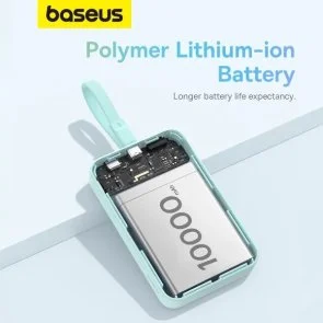 Фото: Батарея універсальна Baseus Magnetic Mini 30W 10000mAh Blue (P1002210B333-00) № 12 | KTC