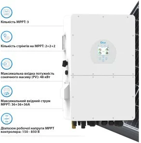 Фото: Інвертор Deye SUN-30K-SG02HP3-EU-AM3 № 4 | KTC