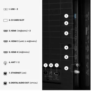 Фото: Телевізор QLED Hisense 55E7S Pro (Smart TV, Wi-Fi, 3840x2160) № 9 | KTC