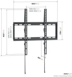 Фото: Кронштейн Vogels UP 4003 Black (8440030) № 2 | KTC