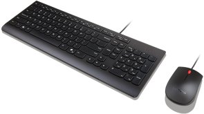 Комплект клавіатура+миша Lenovo Essential Wired Combo Black (4X31R68752)