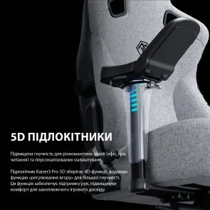 Фото: Крісло Anda Seat Kaiser 3 Pro XL Fabric Dark Gray (AD12YDC-XL-01-GB-CF-G02) № 17 | KTC