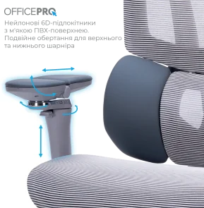 Фото: Крісло OfficePro Unity OC710G Grey № 10 | KTC