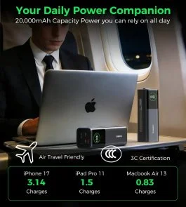 Фото: Батарея універсальна Choetech B1012 20000mAh 100W Black № 9 | KTC