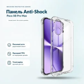 Фото: Чохол BeCover for Poco X8 Pro Max - Anti-Shock Clear (716025) № 3 | KTC