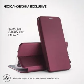 Фото: Чохол BeCover for Samsung Galaxy A27 SM-A276 - Exclusive Red Wine (715687) № 4 | KTC