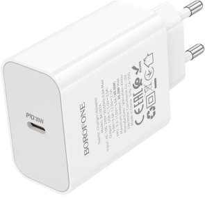 Зарядний пристрій BOROFONE BA107A Stellar PD 30W White (6941991125348)