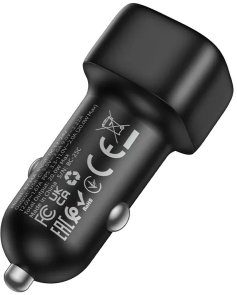 Автомобільний зарядний пристрій BOROFONE BZ34A Cloud PD 20W Black (6941991122316)