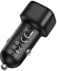 Фото: Автомобільний зарядний пристрій BOROFONE BZ34A Cloud PD 20W Black (6941991122316) № 4 | KTC