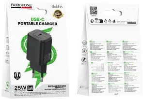 Фото: Зарядний пристрій BOROFONE BAS84A Star PD 25W Black (6941991126826) № 7 | KTC
