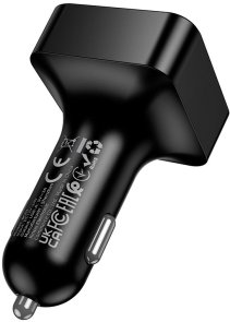 FM-Трансмітер + АЗП BOROFONE BC63 Selecto 15W Black (6941991126185)
