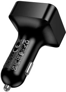 Фото: FM-Трансмітер + АЗП BOROFONE BC63 Selecto 15W Black (6941991126185) № 4 | KTC