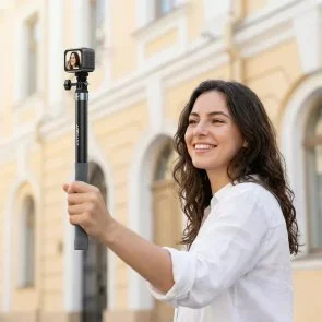 Фото: Селфі монопод Acefast E38 1.2m Carbon Fiber Telescopic Selfie Stick Gray/Black (6974316286028) № 8 | KTC