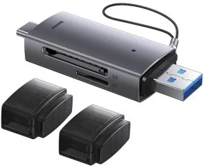 Фото: Кардрідер Baseus Lite Series Card Reader Grey (WKQX060113) № 3 | KTC
