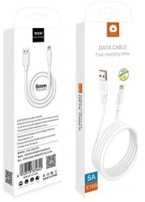 Кабель WUW X169 5A AM / Lightning 1m White (6972573331628)