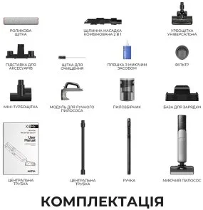 Фото: Ручний бездротовий пилосос Mova X4 Mix (HMV17A) № 3 | KTC