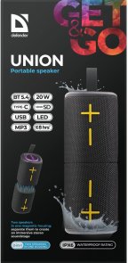 Портативна колонка Defender Union Black (65139)