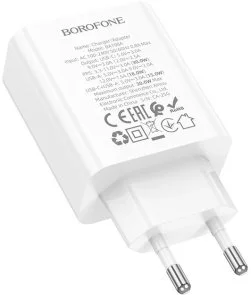 Фото: Зарядний пристрій BOROFONE BA108A Stellar QC PD 30W White (6941991125379) № 6 | KTC
