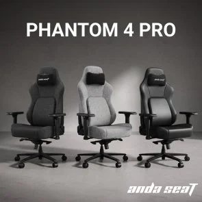 Фото: Крісло Anda Seat Phantom 4 Pro L Black (AD18YSDC-72-B-PV-B02) № 11 | KTC