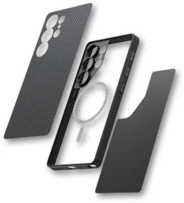 Фото: Чохол Pitaka for Samsung S25 Ultra - PinButton Plain 600D Black/Grey (PBS2501U) № 4 | KTC
