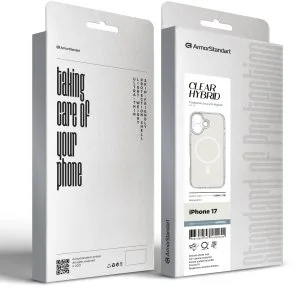 Фото: Чохол ArmorStandart for Apple iPhone 17 - Clear Hybrid MagCase Gardenia (ARM91738) № 3 | KTC
