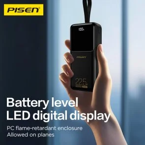 Фото: Батарея універсальна Pisen Semi Mirror 30000mAh 22.5W White (TP-D040_White) № 3 | KTC