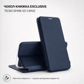 Фото: Чохол BeCover for Tecno Spark Go 3 KN3 - Exclusive Deep Blue (716174) № 3 | KTC