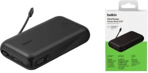 Фото: Батарея універсальна Belkin UltraCharge with Integrated Cable and Display 20000mAh 45W Black (BPB030hqBK) № 12 | KTC