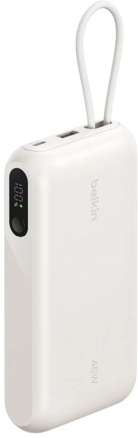 Фото: Батарея універсальна Belkin UltraCharge with Integrated Cable and Display 20000mAh 45W Sand (BPB030hqSA) № 7 | KTC