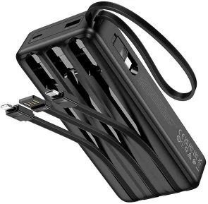 Фото: Батарея універсальна Hoco J146A Night tide 20000mAh Black built-in Cable (6942007645911) № 2 | KTC