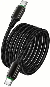 Фото: Кабель Hoco X127 Exceed 60W Type-C / Type-C 1m Black (6942007675611) № 6 | KTC