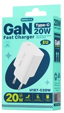 Фото: Зарядний пристрій Remax GaN Fast Charger PD 20W White (6954851247166) № 2 | KTC