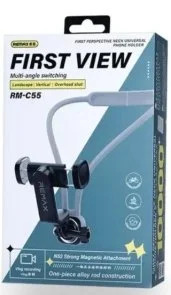 Фото: Універсальний тримач Remax First perspective neck universal phone holder RM-C55 Black (6954851237389) № 3 | KTC