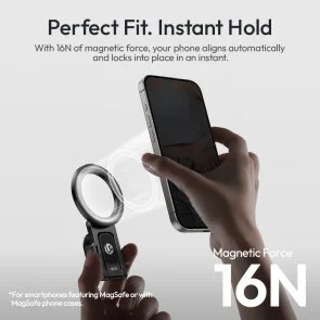 Фото: Універсальний тримач Ulanzi MA50 Uka Magnetic Phone Holder Black (M039) № 15 | KTC